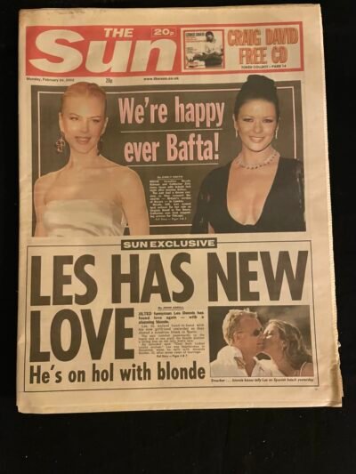 NICOLE KIDMAN / CATHERINE ZETA JONES    THE SUN   02/2003