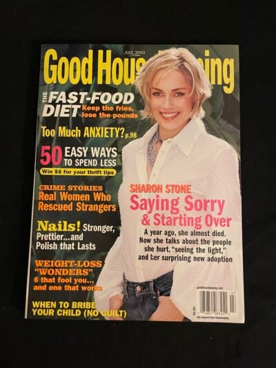 SHARON STONE   GOOD HOUSEKEEPING   07/2003