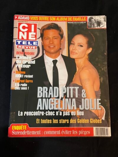 BRAD PITT  ANGELINA JOLIE  CINE REVUE  01/2007