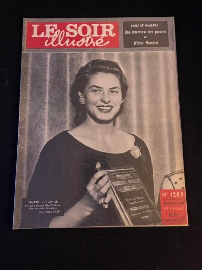 INGRID BERGMAN  LE SOIR ILLUSTRE   02/1957