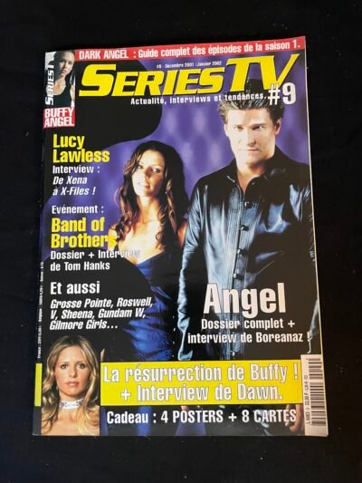 DAVID BOREANAZ  /  CHARISMA CARPENTER / SARAH MICHELLE GELLAR / ANGEL  SERIES TV  12/2001  N°9