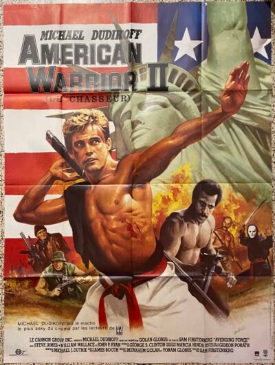 AMERICAN WARRIOR 2 LE CHASSEUR / AVENGING FORCE  1986  MICHAEL DUDIKOFF