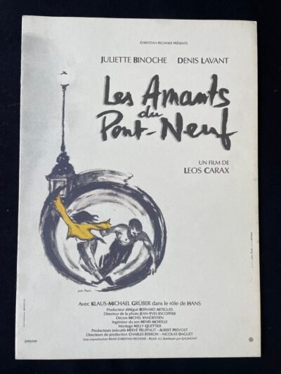 LES AMANTS DU PONT-NEUF   1991  JULIETTE BINOCHE / DENIS LAVANT