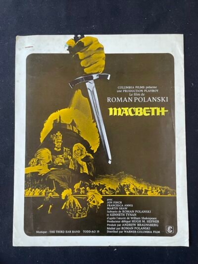 MACBETH   1971  JON FINCH / ROMAN POLANSKI