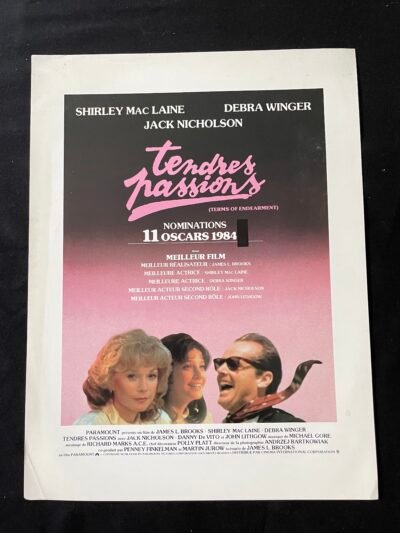 TENDRES PASSIONS / TERMS OF ENDEARMENT  1983   SHIRLEY MAC LAINE / DEBRA WINGER / JACK NICHOLSON