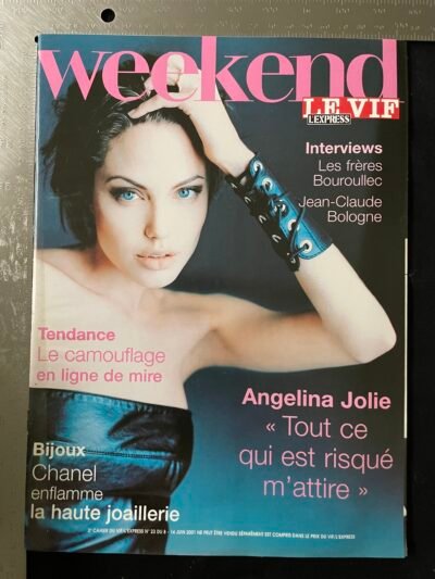 ANGELINA JOLIE     WEEKEND LE VIF  06/2001